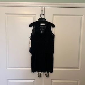 W by WORTH NAVY LACE DRESS